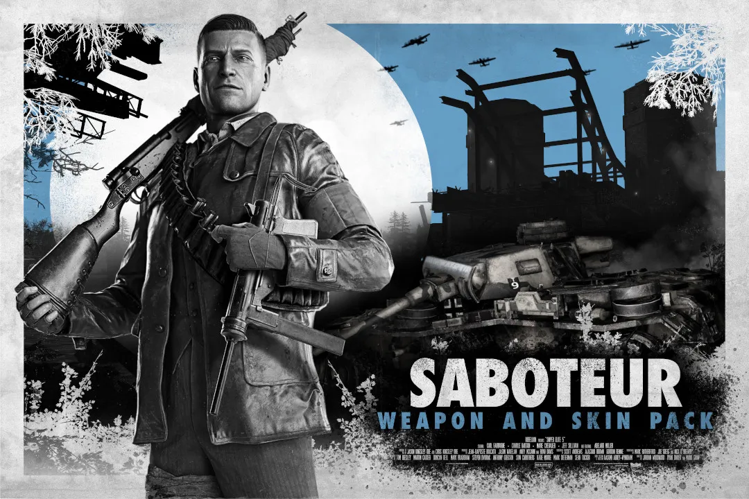 Saboteur weapon and skin pack